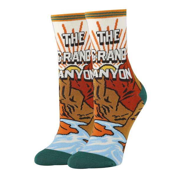 Grand Canyon Socks | Novelty Crew Socks For Women