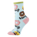 donut-worry-womens-crew-socks-4-oooh-yeah-socks