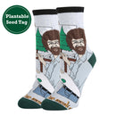 Hug A Tree Socks | Novelty Crew Socks For Women