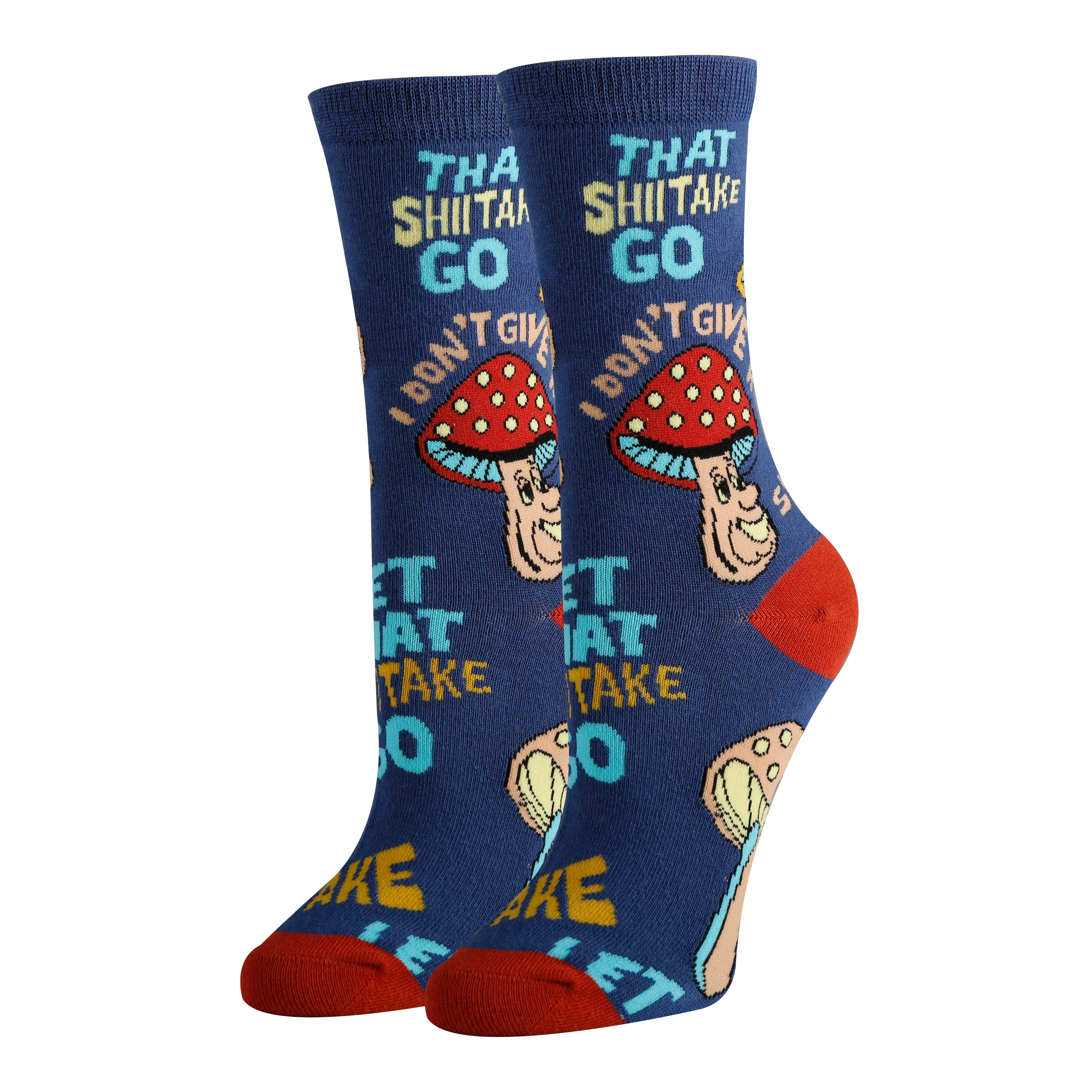Let That Shhh Socks | Novelty Crew Socks For Women