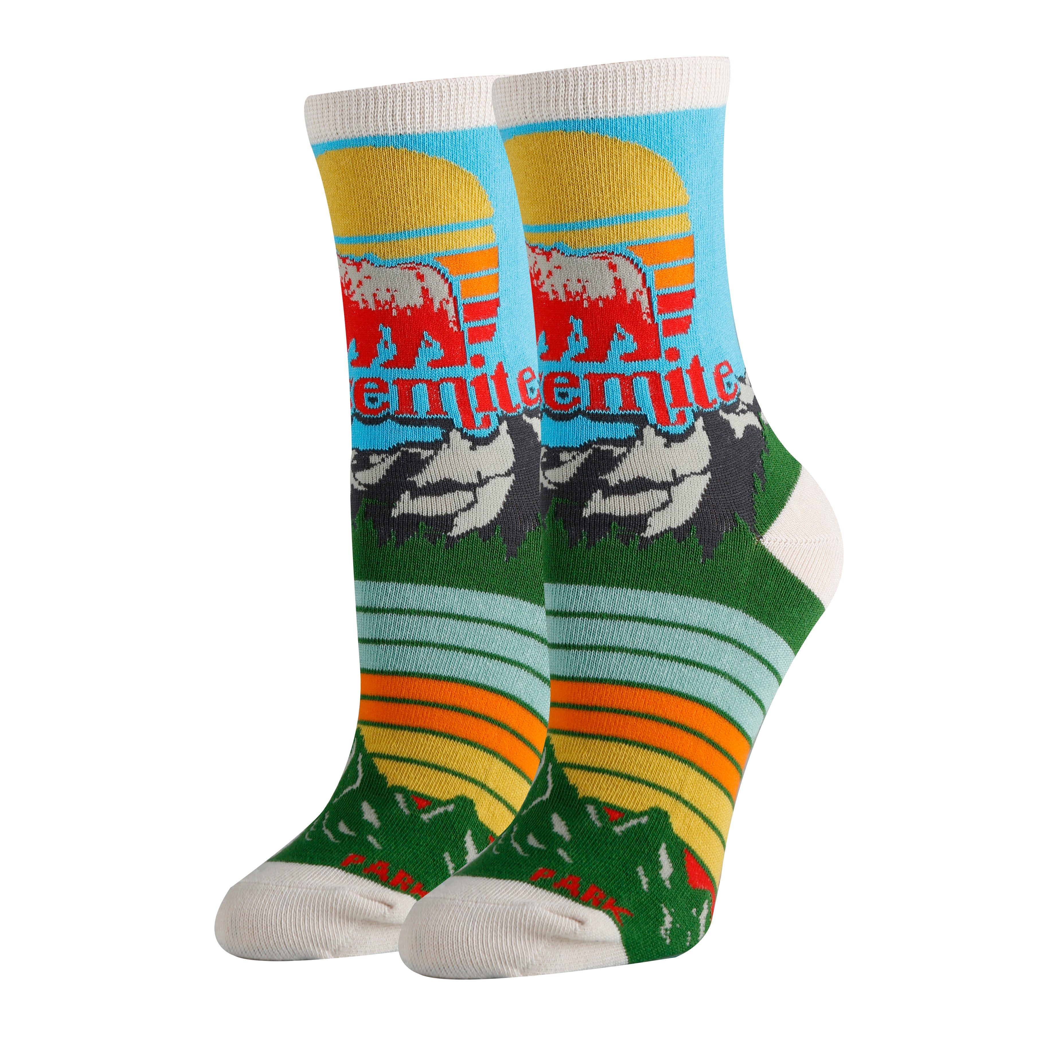 Yosemite Socks | Novelty Crew Socks For Women