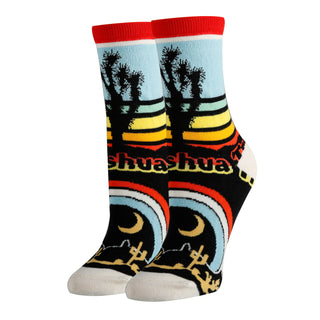 Joshua Tree Socks | Novelty Crew Socks For Women