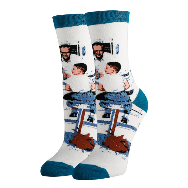 Run Away Socks | Novelty Crew Socks For Women