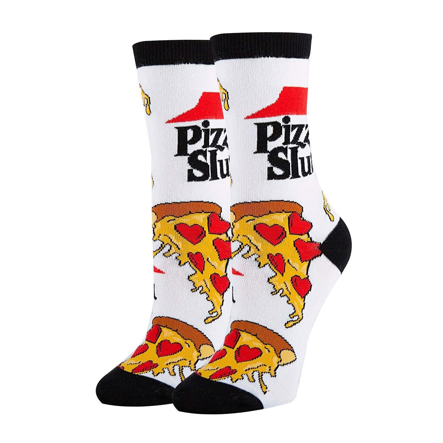 Pizza Slut Socks | Novelty Crew Socks For Womens