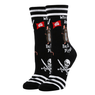 Pi-Rat Socks | Novelty Crew Socks For Women