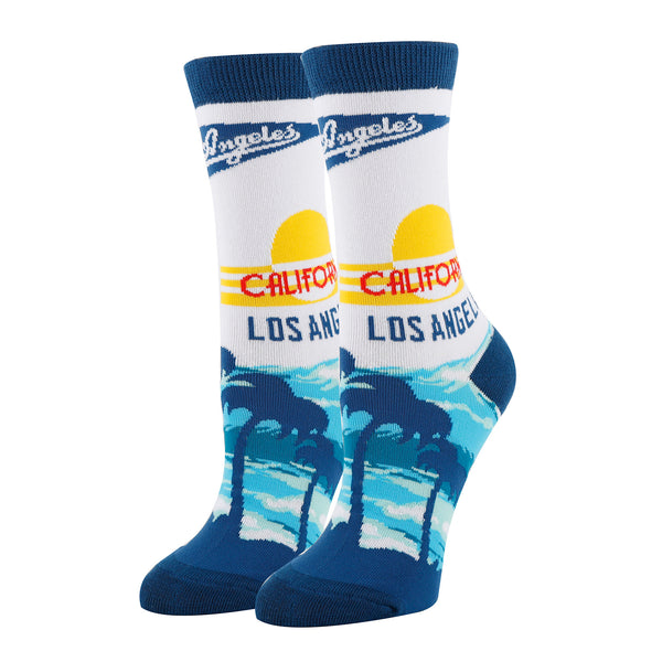 Los Angeles Socks | Novelty Crew Socks For Women