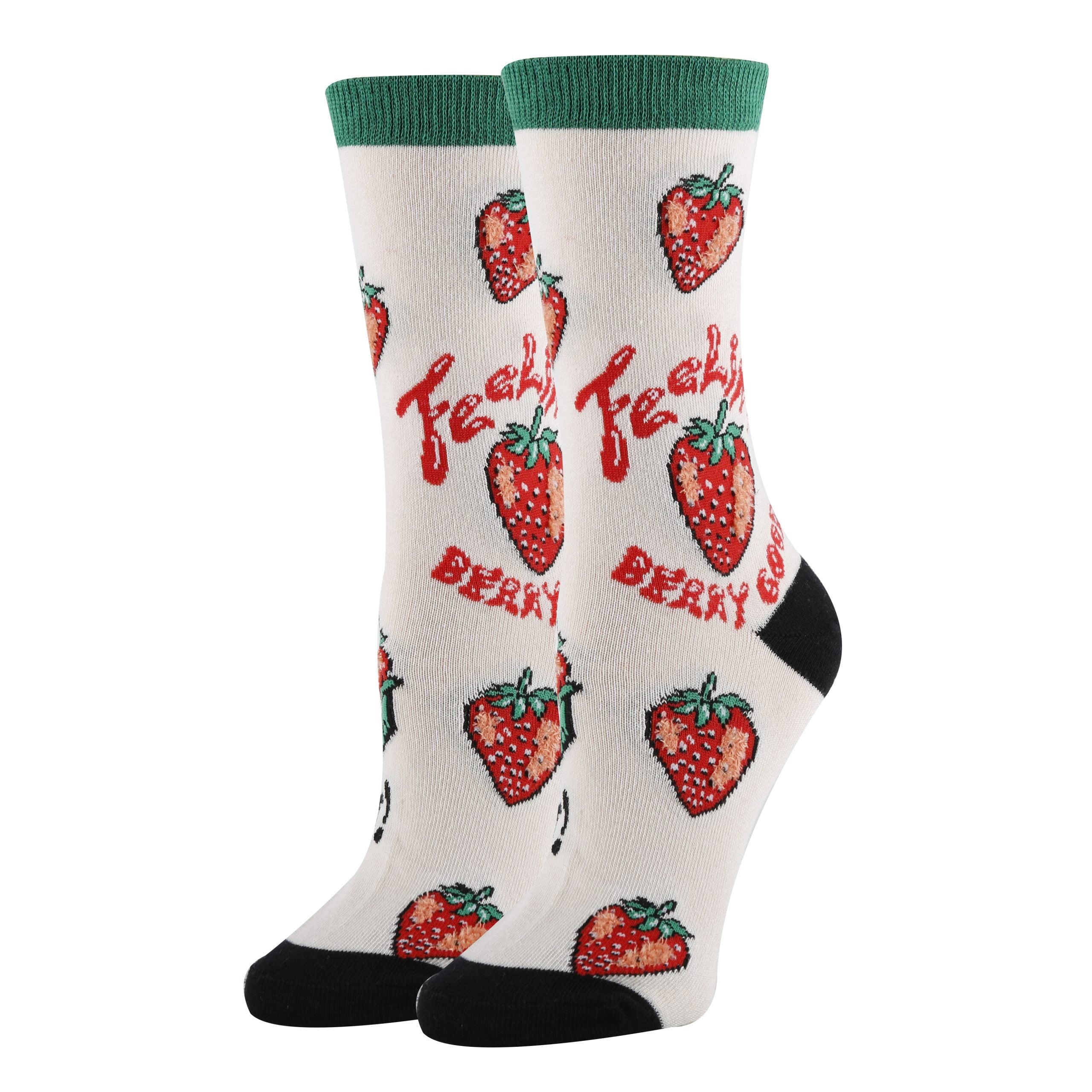 Berry Good Socks | Funny Crew Socks for Women