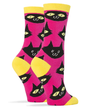 the-cats-meow-womens-crew-sock-cat-socks-2-oooh-yeah-socks