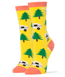 Trailer Park Socks | Novelty Crew Socks For Women