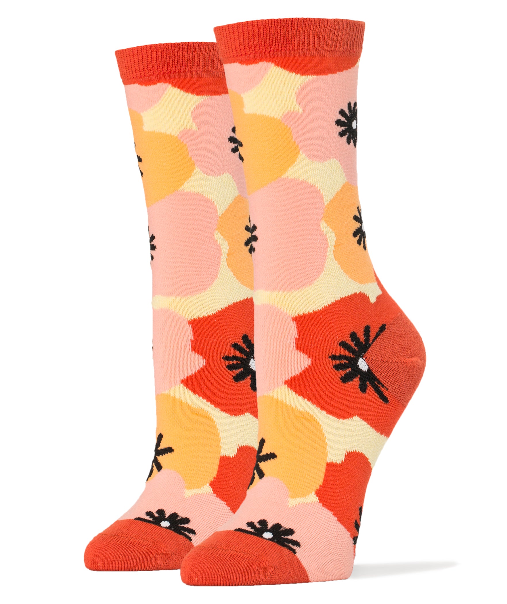 Flower Power Socks | Novelty Crew Socks For Women