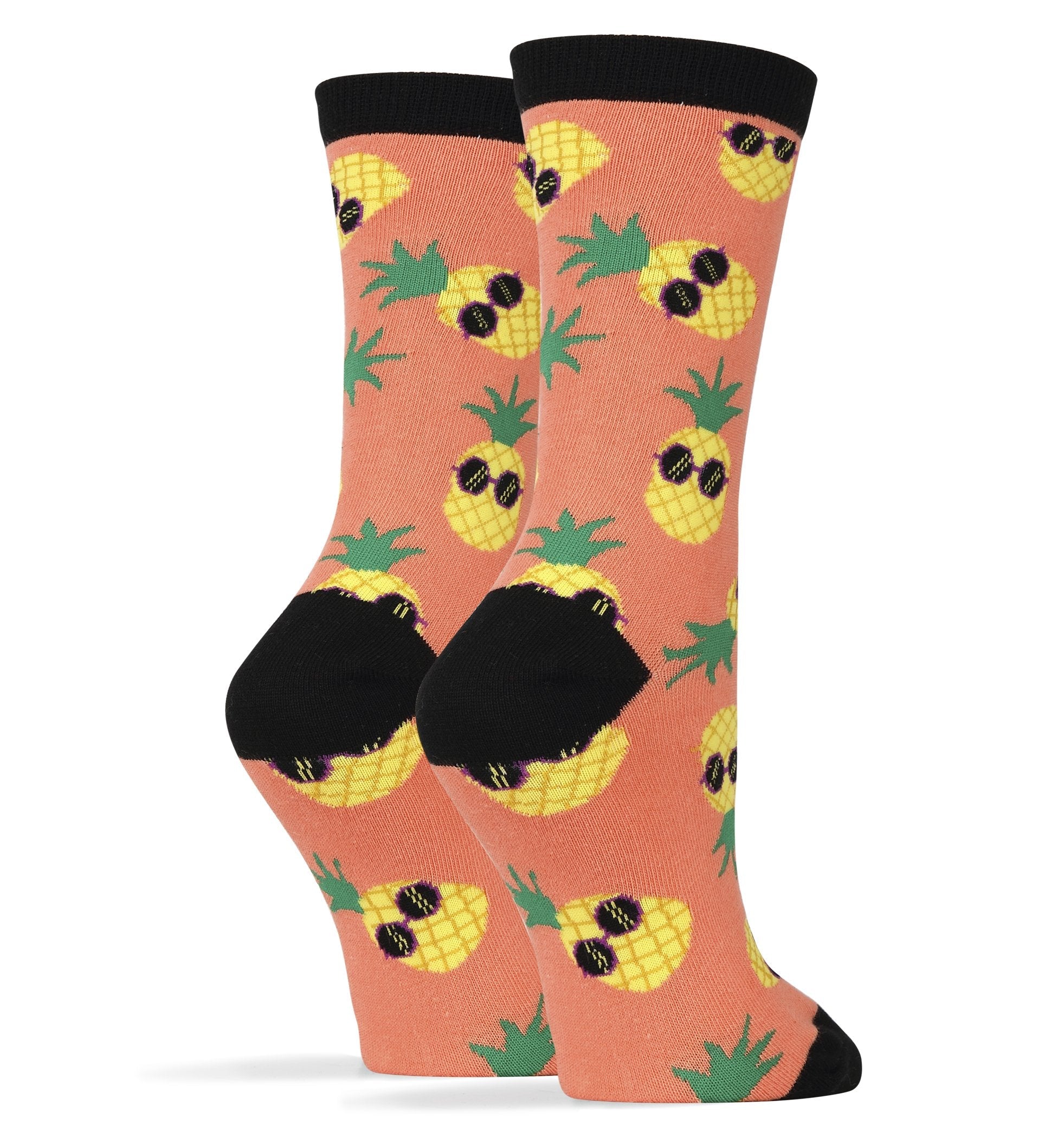 pineapple-dude-pink-womens-crew-socks-2-oooh-yeah-socks