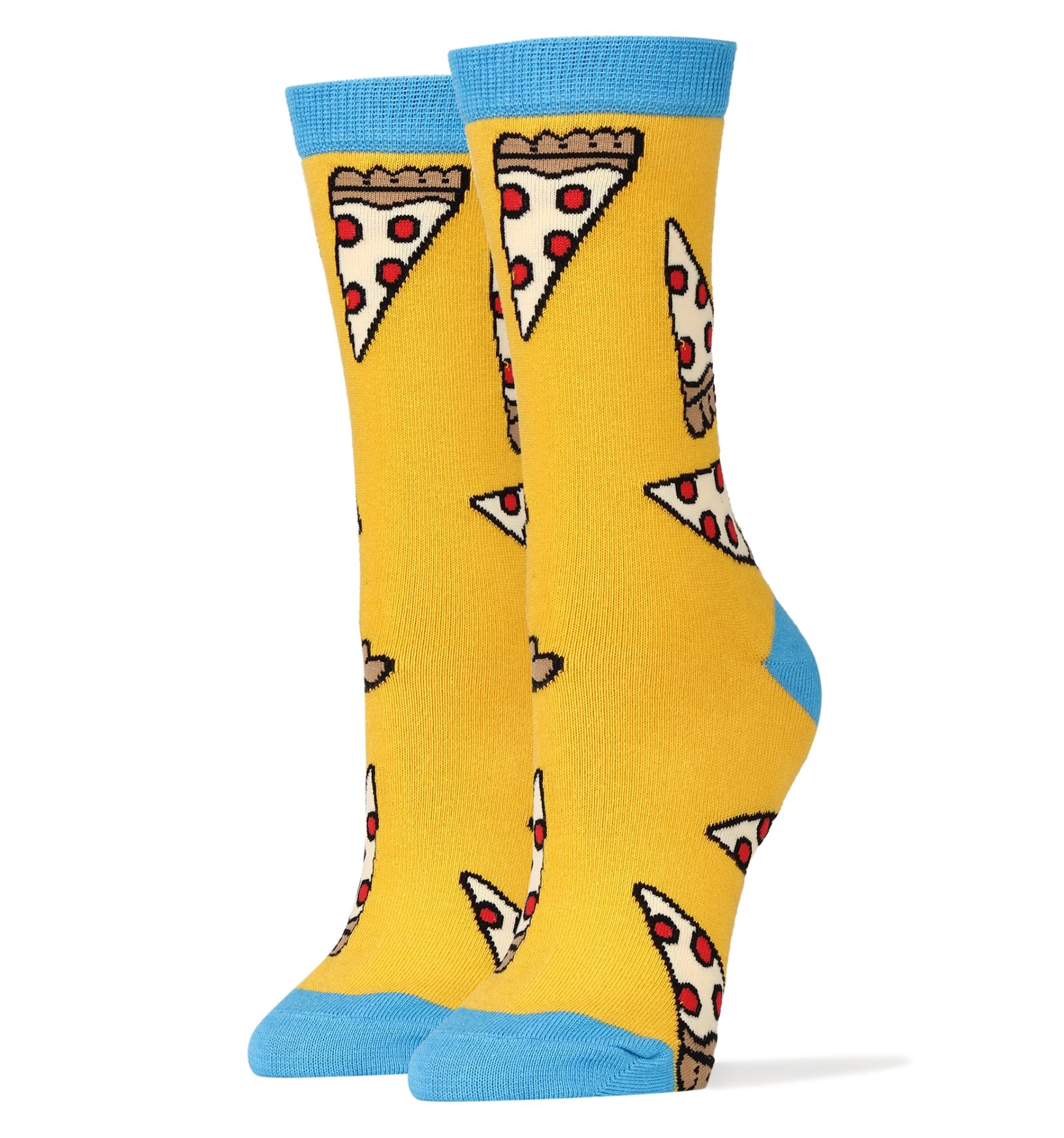 Buy yellow Womens Crew - Pizza Party
