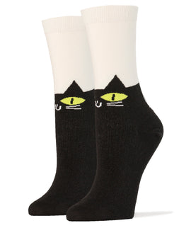 It's Meow Or Never Socks | Novelty Socks For Women