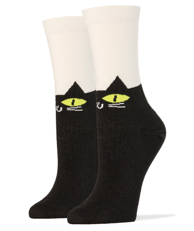 It's Meow Or Never Socks | Novelty Socks For Women