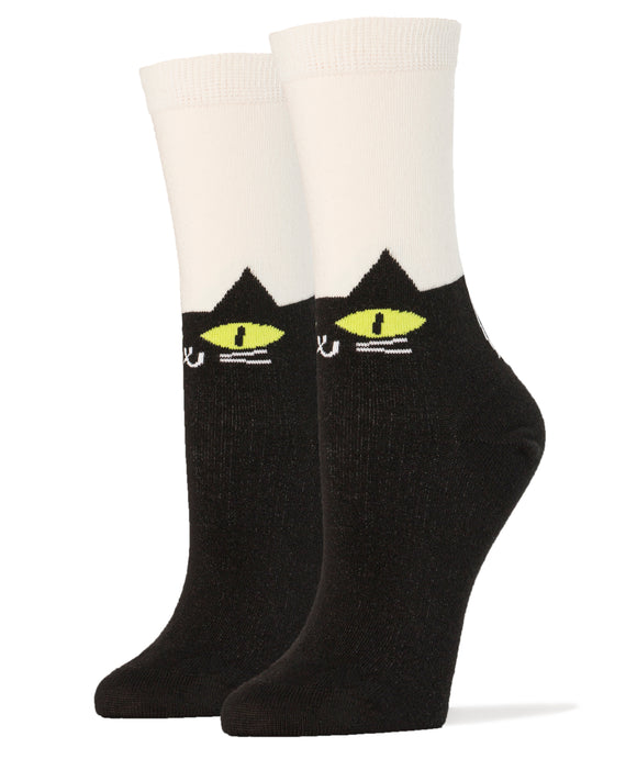 It's Meow Or Never Socks | Novelty Socks For Women