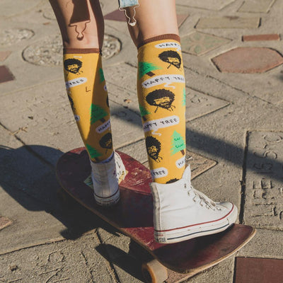 Bob Ross Happy Tree Socks - 0