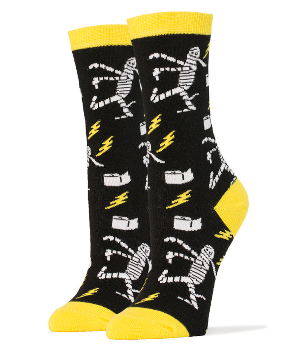 Mummy Party Socks | Novelty Crew Socks For Women