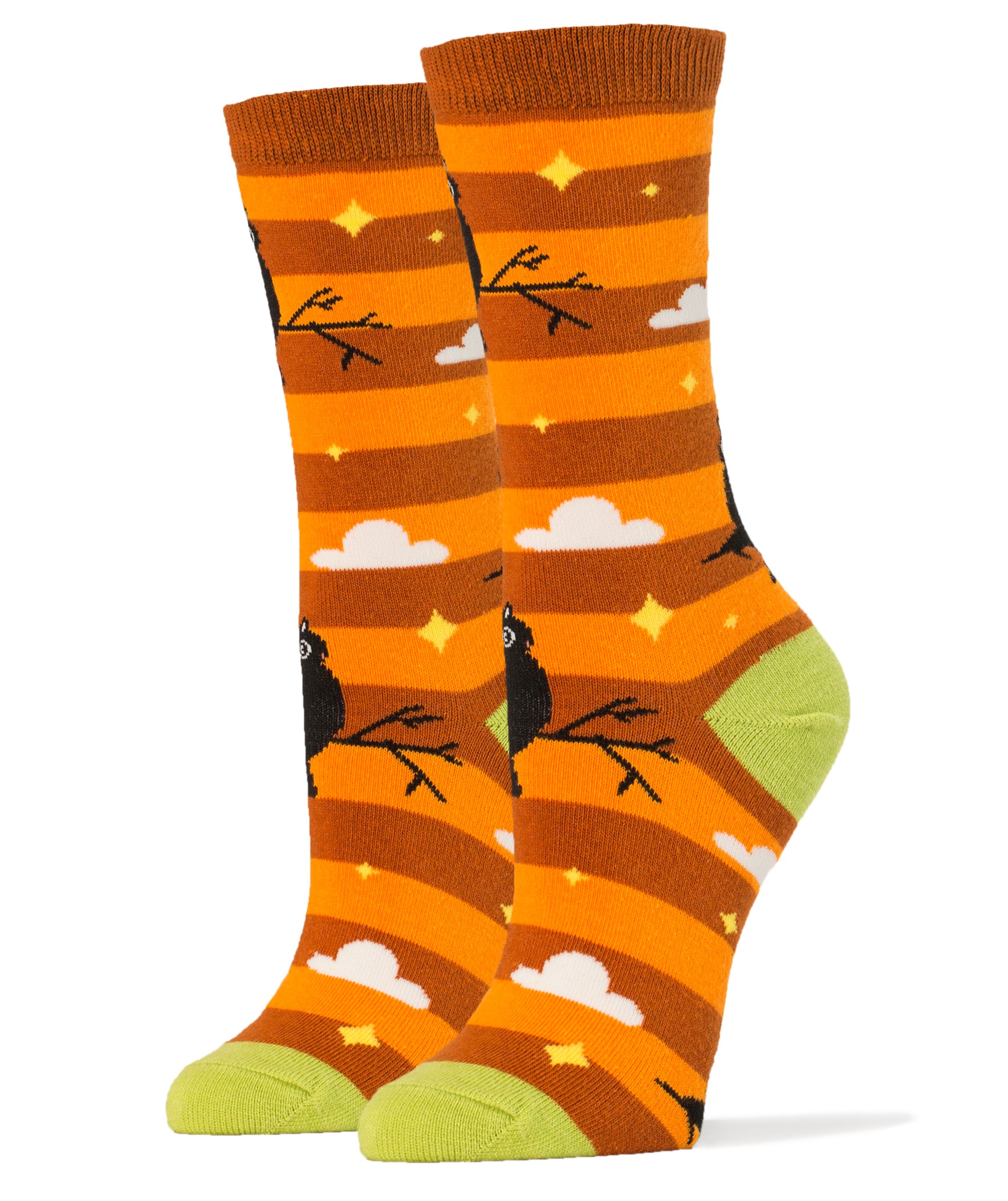 Night Owl Socks | Novelty Crew Socks For Women