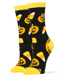 Trick or Treat Socks | Novelty Crew Socks For Women