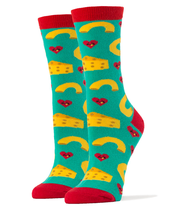 Mac And Cheese Love Socks | Novelty Socks For Women