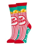 Box O' Popcorn Socks | Novelty Crew Socks For Women