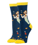 Merman Find Socks | Novelty Crew Socks For Women