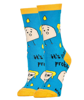 Taco Bout It Socks | Novelty Crew Socks For Women