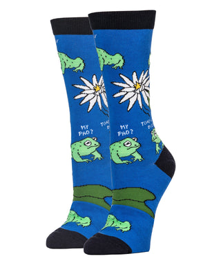 Totally Dude Socks | Novelty Crew Socks For Women