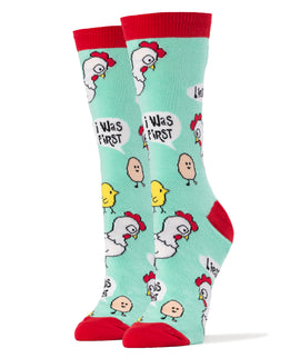 Me First Socks | Novelty Crew Socks For Women