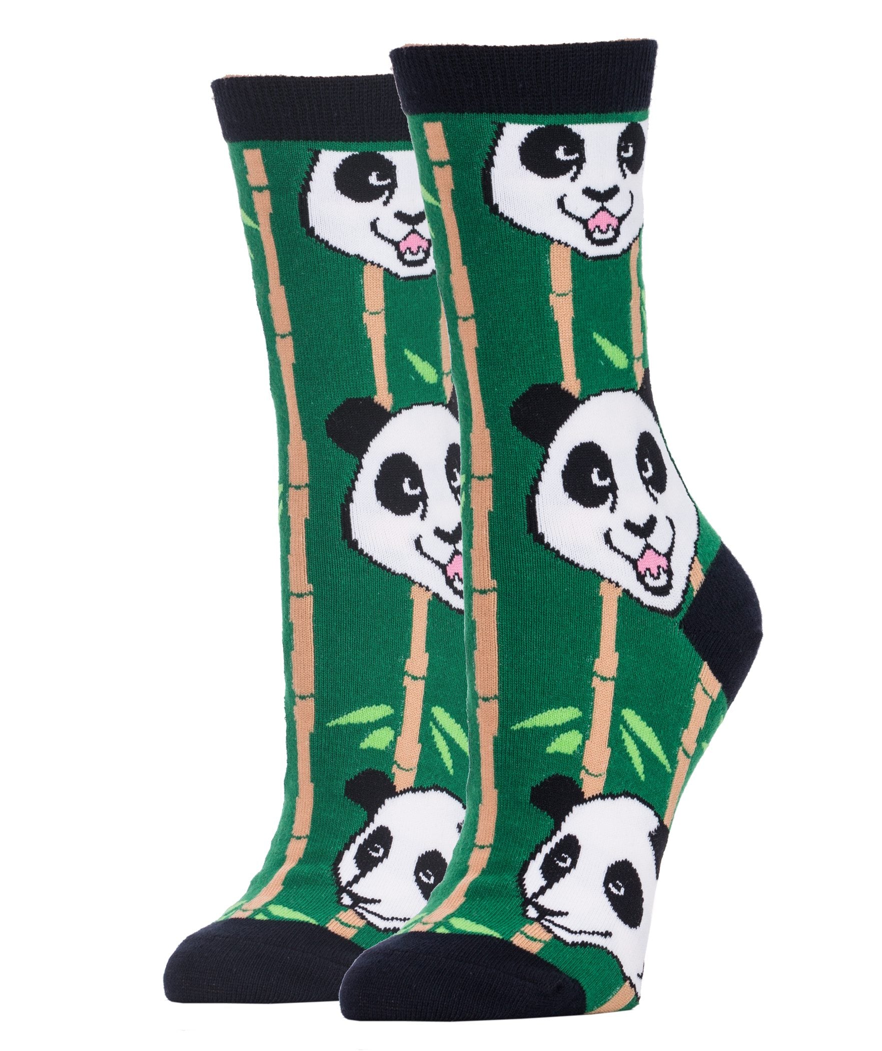 Panda Life Socks | Novelty Crew Socks For Women