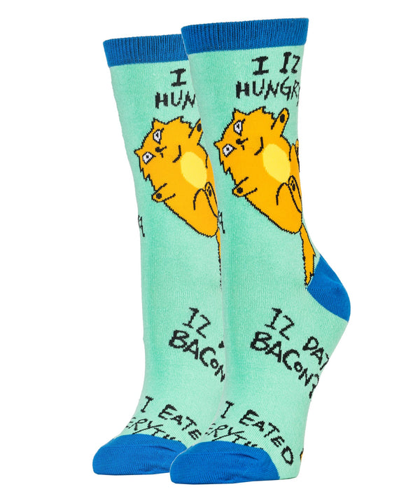 Phat Cat Socks | Novelty Crew Socks For Women