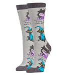 Cat Pajamas Socks | Novelty Crew Socks For Women