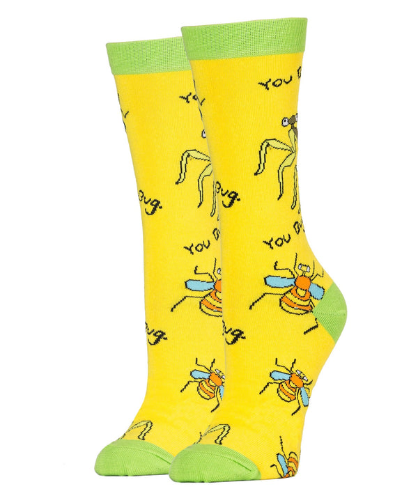You Bug Socks | Novelty Crew Socks For Women