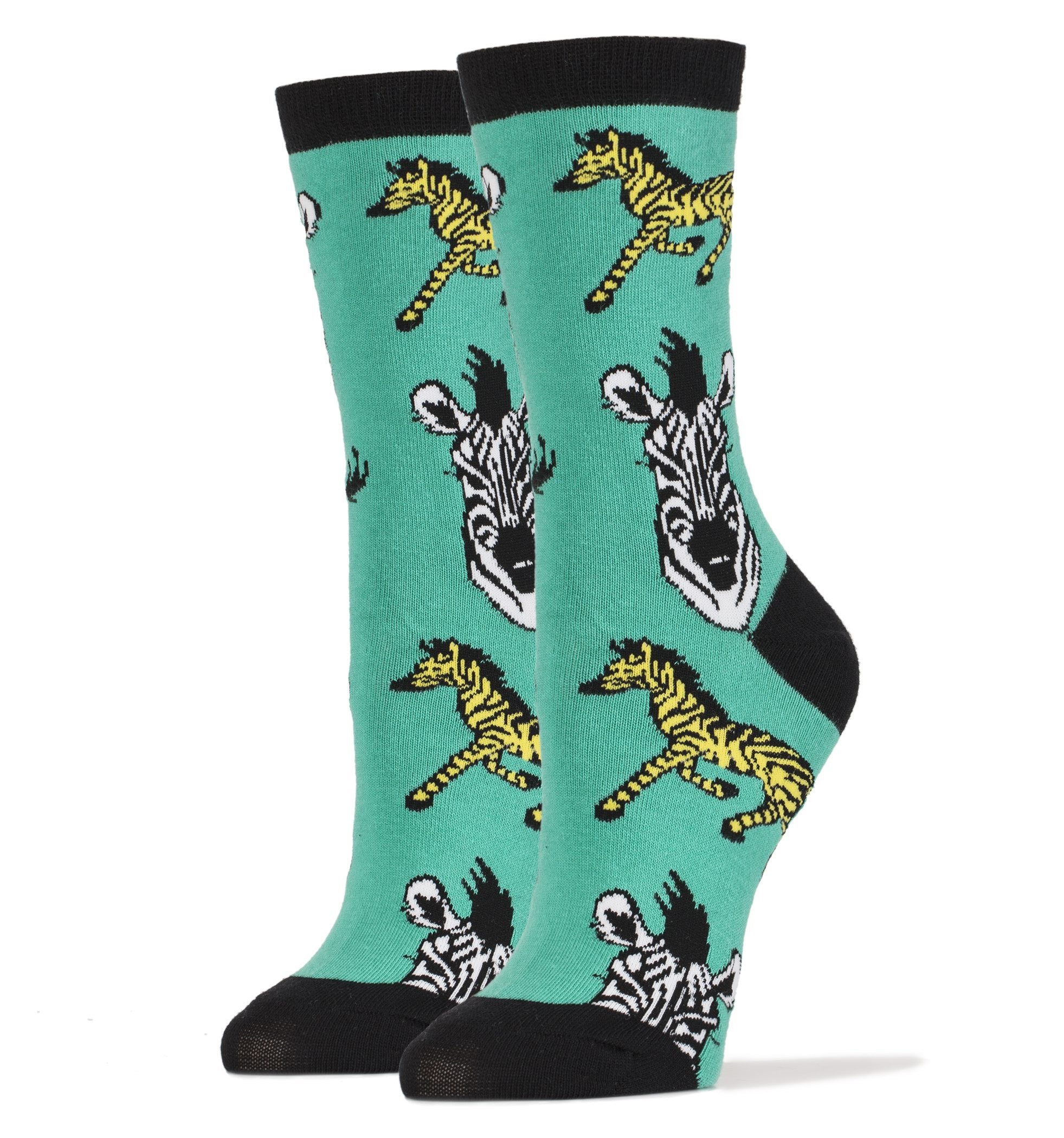 Its Zebras Socks | Novelty Crew Socks For Women | Oooh Yeah! Socks