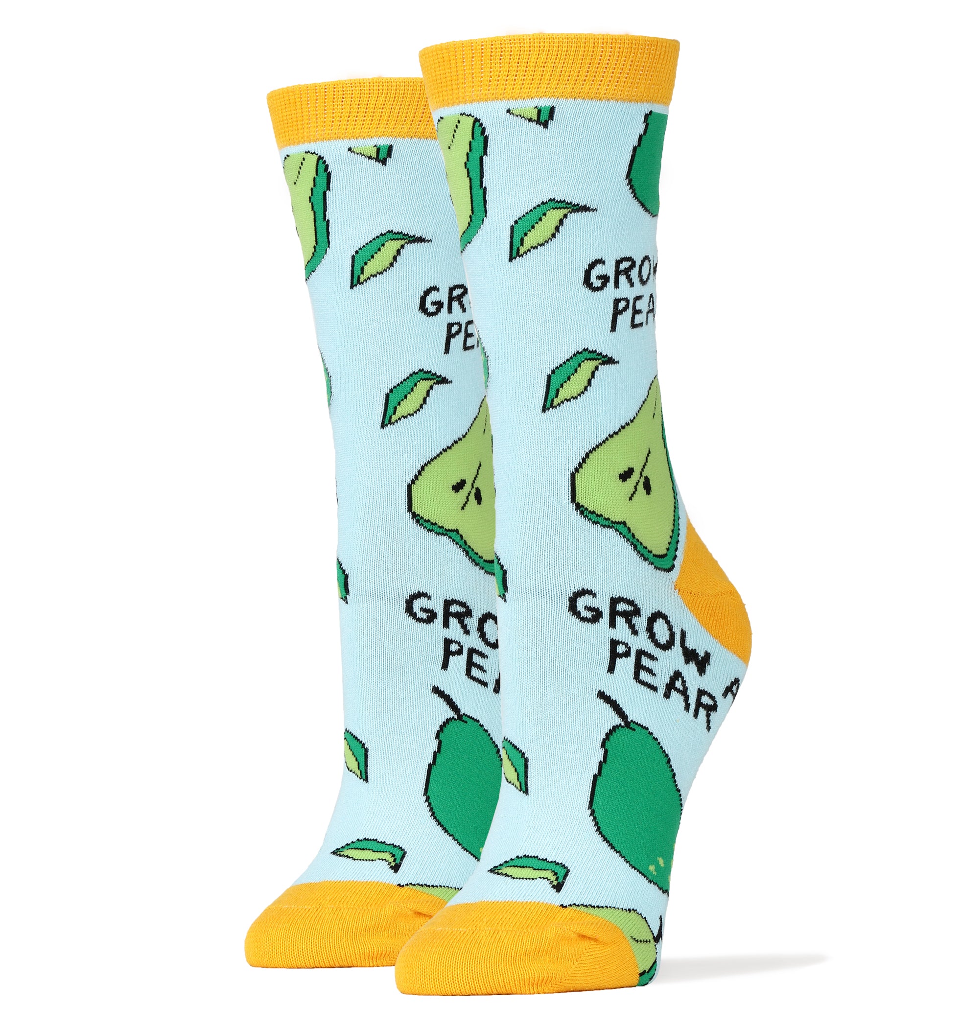 Grow A Pear Socks | Novelty Crew Socks For Women
