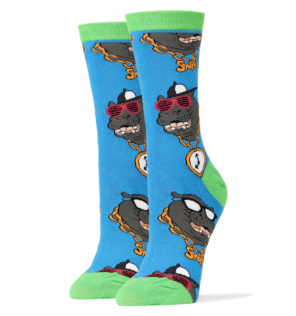 Hip Hop Potamus Socks | Fun Socks For Women