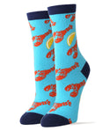 Lobster Bake Socks | Novelty Crew Socks For Women