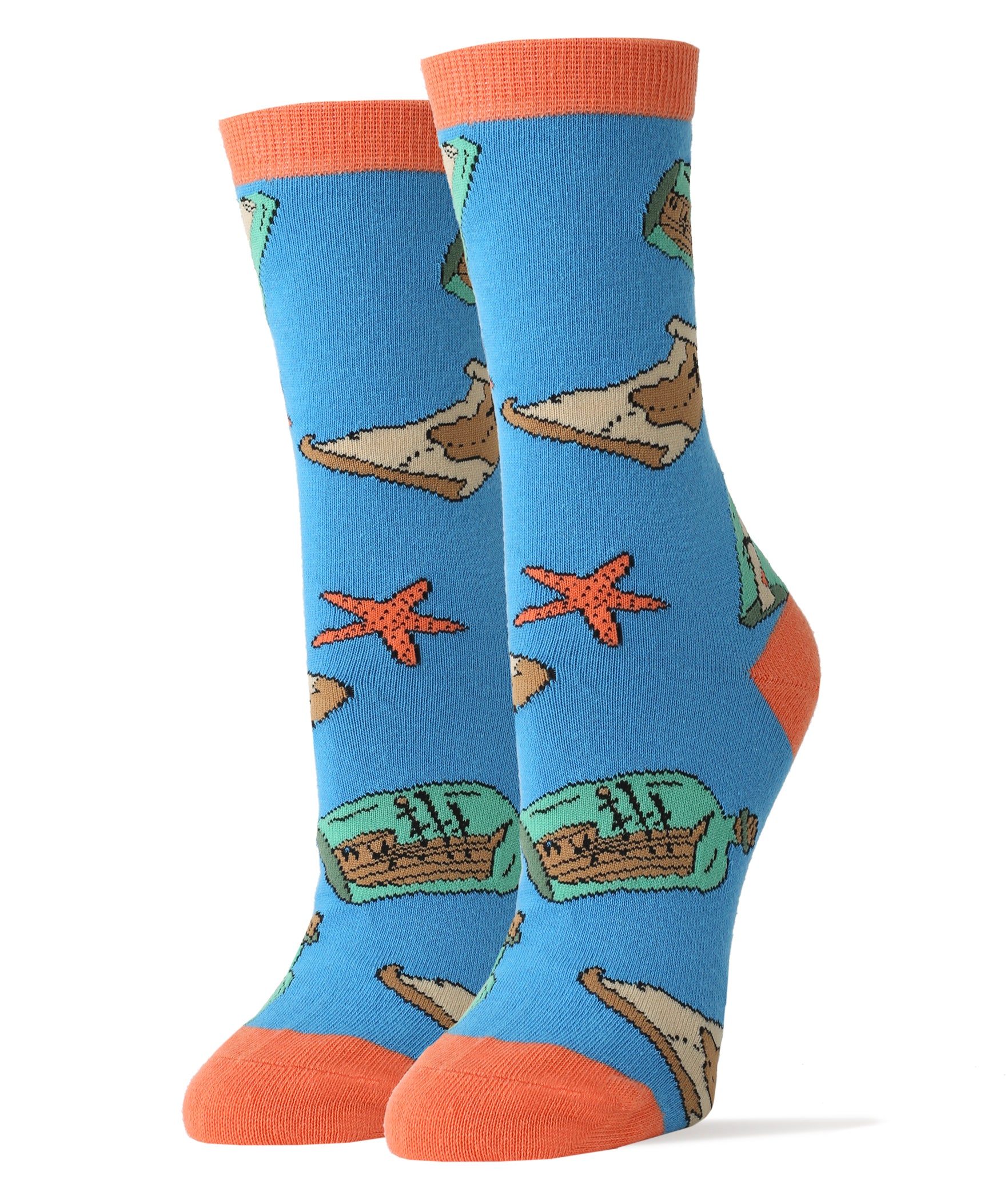 ThisWear Ocean Gifts Ship Socks for Women & Men Giant Squid Socks Kraken  Gifts 12-Pairs Novelty Crew Socks 