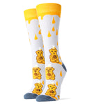 Honey Bear Socks | Novelty Crew Socks For Women