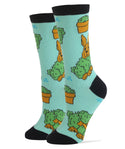 Chia Bunny Socks | Novelty Crew Socks For Women