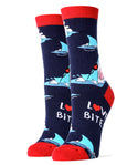 Love Bites Socks | Novelty Crew Socks For Women