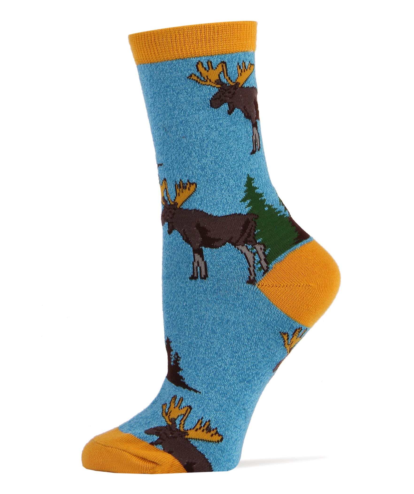 Moose Socks | Novelty Crew Socks For Women