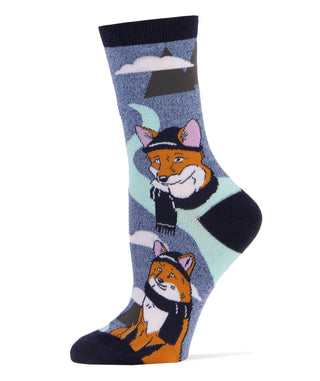 Sox Fox Socks | Novelty Crew Socks For Women