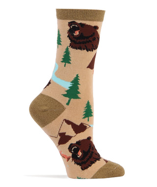 brown-bear-womens-crew-socks-2-oooh-yeah-socks