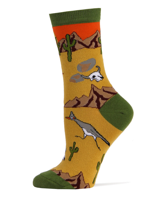 Roadrunner Socks | Novelty Crew Socks For Women