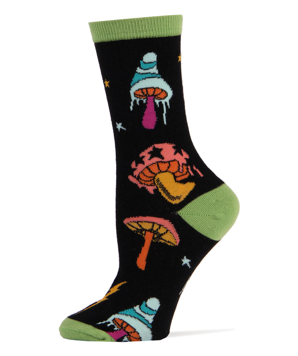 Shrooms Socks | Novelty Crew Socks For Women