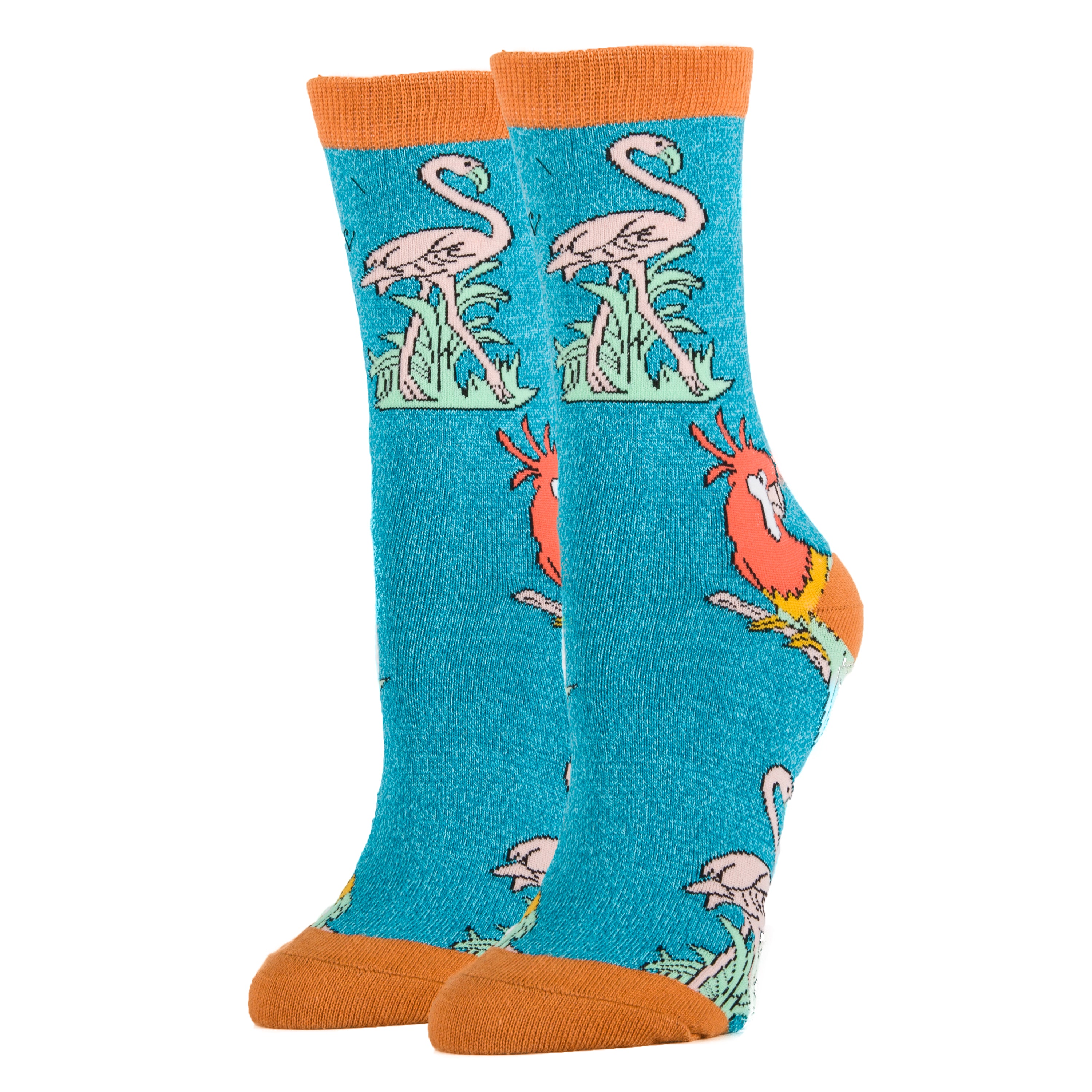 Tropical Birdy Socks | Novelty Crew Socks For Women
