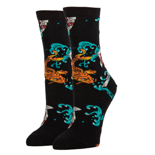 Koi Fun Socks | Novelty Crew Socks For Women