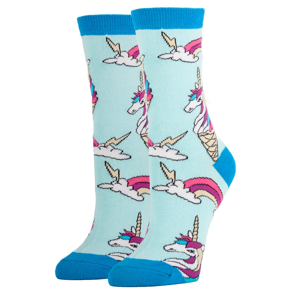 Unicone Socks | Novelty Crew Socks For Women