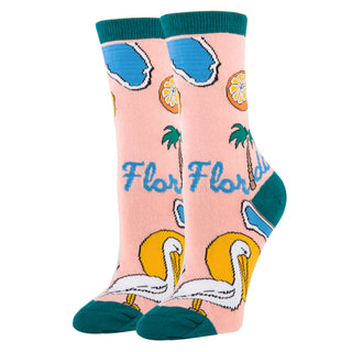 Sunny State Socks | Novelty Crew Socks For Women